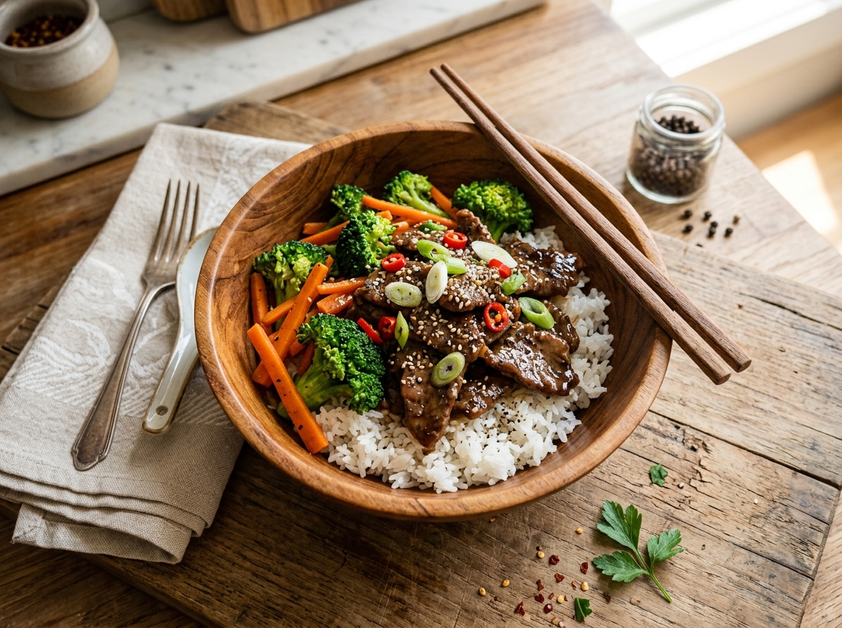 Beef Broccoli Bowl
